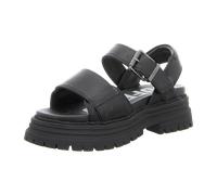 Buffalo Sandaletten für Damen aus Italien, Spanien und Portugal für Damen, schwarz, Größe 39 EU