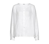 Schlupfbluse BUFFALO Gr. 34, weiß Damen Blusen Strandblusen mit Knopfleiste, Basic, Langarmbluse Bestseller (88750131-34)