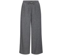 Schlupfhose BUFFALO "aus bequemer Webware und weitem Bein", Damen, Gr. 44, N-Gr, grau (anthrazit meliert), Web, Obermaterial: 100% Polyester, meliert, figurumspielend lang, Hosen Schlupfhose, lange So
