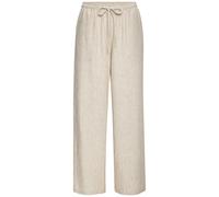 Schlupfhose BUFFALO "aus bequemer Webware und weitem Bein", Damen, Gr. 42, N-Gr, beige (beige meliert), Web, Obermaterial: 100% Polyester, meliert, figurumspielend lang, Hosen Schlupfhose, lange Somme