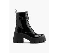 Buffalo Schnürboots Schwarz, Damen, Größe: 42, Material: PU/Textil