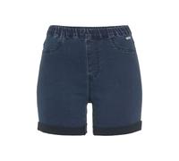 Shorts BUFFALO, Damen, Gr. 44/46, N-Gr, blau, Denim/Jeans, Obermaterial: 69% Baumwolle, 21% Polyester, 8% Viskose, 2% Elasthan, unifarben, Basic, Hosen Shorts, in elastischem Denim mit zwei Gesäßtasch