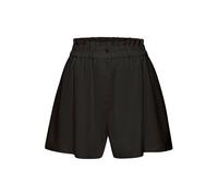 Shorts BUFFALO, Damen, Gr. 34, N-Gr, schwarz, Web, Obermaterial: 55% Leinen, 45% Viskose, unifarben, modisch, figurumspielend kurz, Hosen, mit Leinenanteil, luftige kurze Hose mit Taschen, Sommer Shor