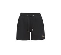 Shorts BUFFALO, Damen, Gr. 36/38, N-Gr, schwarz, Sweatware, Obermaterial: 60% Baumwolle, 40% Polyester, unifarben, casual, bequem kurz, Hosen, mit aufwendiger Logostickerei (16995728-36) schwarz