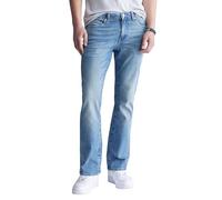 Buffalo Slim Boot King Jeans für Herren, Used-Look mit Schnurrbärten, 34W x 34L