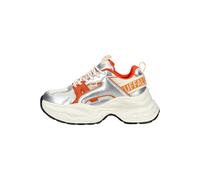Sneaker BUFFALO "Buffalo Sneaker Lederimitat/Mesh", Damen, Gr. 40, orange (beige, orange), Lederimitat, Textil, casual, Schuhe (21619212-40) beige, orange