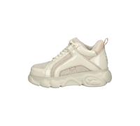 Plateausneaker BUFFALO "Buffalo Sneaker Lederimitat/Textil", Damen, Gr. 40, cream, Lederimitat, Textil, Schuhe Plateausneaker (31838205-40) cream