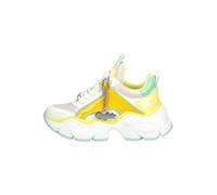 Buffalo Sneaker Lederimitat Weiß/Gelb - 36