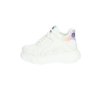 Plateausneaker BUFFALO "Buffalo Sneaker Lederimitat", Damen, Gr. 40, weiß kombi, Lederimitat, Schuhe Plateausneaker (89174117-40) weiß kombi