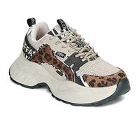 Buffalo Damen Schuhe Sneaker Schnürschuh Yuno One, Farbe:Mehrfarbig, Schuhgröße:EUR 39, Artikel:-beige/Animal Mix