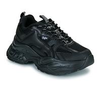 Plateausneaker BUFFALO "YUNO", Damen, Gr. 41, schwarz, Lederimitat, Textil, modisch, Schuhe, Chunky-Sneaker, Schnürschuh, Leichtgewicht mit Memory Foam-Innensohle (89446704-41) schwarz