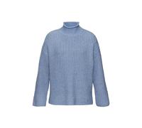 BUFFALO Stehkragenpullover Damen blau meliert Gr.48/50