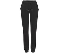 Sweathose BUFFALO, Damen, Gr. 32/34, N-Gr, schwarz, Single Jersey, Obermaterial: 60% Baumwolle, 40% Polyester, unifarben, bestickt, modisch, bequem lang, Hosen, mit seitlichen Taschen und Logostickere