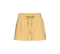 Sweatshorts BUFFALO, Damen, Gr. 48/50, N-Gr, gelb, Sweatware, Obermaterial: 60% Baumwolle, 40% Polyester, unifarben, bedruckt, casual, bequem kurz, Hosen, Loungeshorts mit seitlichen Taschen und klein