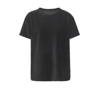 T-Shirt BUFFALO, Damen, Gr. 36/38, schwarz, Cord, Obermaterial: 62% Baumwolle, 36% Polyester, 2% Elasthan, unifarben, loose fit, Rundhals, weit, Shirts T-Shirt, mit weicher Cord-Struktur (68066462-36)
