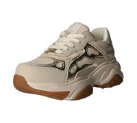 Buffalo Taifun Women's lace-up Sneaker Model Taifun 39/Cream-Gold