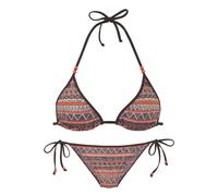 BUFFALO Triangel-Bikini Damen braun bedruckt Gr.36 Cup C/D