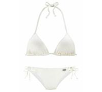 BUFFALO Triangel-Bikini Damen creme Gr.34 Cup A/B