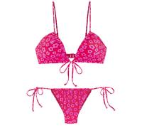 BUFFALO Triangel-Bikini Damen rot-bedruckt Gr.36 Cup A/B