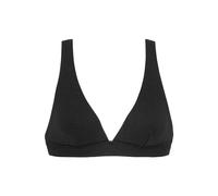 Triangel-Bikini-Top BUFFALO "Bubble" Gr. 38, Cup A/B, schwarz Damen Bikini-Oberteile Ocean Blue mit floraler Struktur (99503708-38)