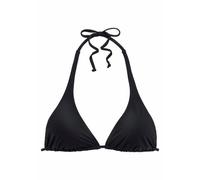 Triangel-Bikini-Top BUFFALO "Happy" Gr. 40, Cup C/D, schwarz Damen Bikini-Oberteile (499127-40) schwarz