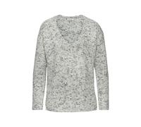BUFFALO V-Ausschnitt-Pullover Damen grau-creme Gr.40/42