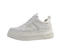 Buffalo Vectra Low Damenschuhe sportlicher Schnürer Weiß Freizeit, Schuhgröße:40 EU
