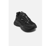 Buffalo Sneaker Yuno Damen Plateausneaker Lederimitat/Textil Memory-Foam-Innensohle Schwarz Gr. 40