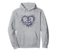 Buffy The Vampire Slayer Distressed Paint Splat Heart Logo Pullover Hoodie