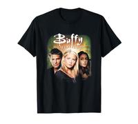 Buffy The Vampire Slayer T-Shirt Schwarz Kurzarm Unisex Erwachsene Klein EU S