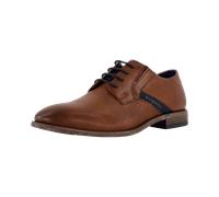 Bugatti Business-Schnürschuhe 311-AJX03 Glattleder Cognac Herren Größe 40