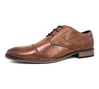 Schnürschuh BUGATTI Gr. 42, braun (cognac) Herren Schuhe Scandic Style mit Ziernähten, schmale Form, Freizeitschuh, Halbschuh, Schnürschuh (82642736-42)