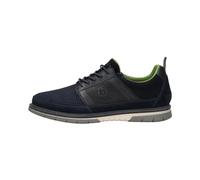 Bugatti Schnürschuhe Herren Sammy Comfort 332-AER60 Glattleder Blau Größe 43