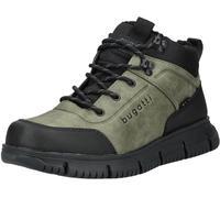 Schnürstiefelette BUGATTI "bugatti Stiefelette Lederimitat", Damen, Gr. 43, grün, schwarz, Lederimitat, Schuhe Schnürstiefelette (25362822-43) grün, schwarz