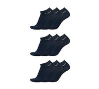 bugatti 9er Pack Sneaker Socken für Herren - Komfortable Baumwollsocken, Atmungsaktiv, Antirutsch - Ideal für Job & Freizeit - Größe 39-42 und 43-46, Farben:navy, SockSizes:47-50