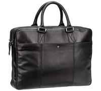 Bugatti Aktentasche Black Magic – Leder, 17" Laptopfach, Schwarz, Herren