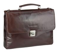 Bugatti Fashion Messenger Tasche Romano Leder 40 cm mit Laptopfach Braun