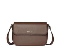 Bugatti Fashion Damen Schultertasche Almata S – Clutch aus Kunstleder, Braun