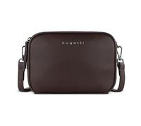 bugatti Almata kleine Schultertasche Damen, Umhängetasche aus hochwertigem Kunstleder, braun