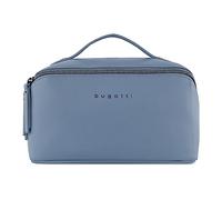 bugatti Almata Kulturbeutel Damen, Make-up-Tasche mit großer Öffnung für Reisen, blau