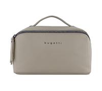 bugatti Almata Kulturbeutel Damen, Make-up-Tasche mit großer Öffnung für Reisen, Sand