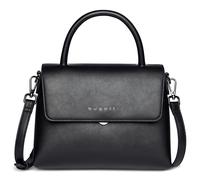 bugatti Almata Handtasche 2-in-1 mit extra Kosmetiketui, Damen-Tasche aus Kunstleder, schwarz