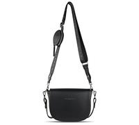 Bugatti Almata Schultertasche schwarz, Lederimitat, Damen