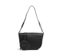 Bugatti Almata Schultertasche schwarz, Lederimitat, Damen