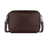 bugatti Almata kleine Schultertasche Damen, Umhängetasche aus hochwertigem Kunstleder, braun