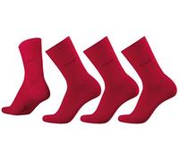 bugatti Basic Mens Socks 3er Pack 6703 440 rio red rot Strumpf Socken, Größe:43-46