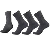bugatti Herren Socke 3 er Pack 6703 smooth cotton, Gr. 43-46, Grau (620 - anthracite)