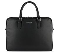 bugatti Bella Aktentasche aus Leder, Laptop-Businesstasche, Arbeitstasche 15" in schwarz