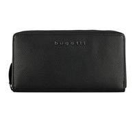 Bugatti Geldbörse Bella – RFID-Schutz, echtes Leder, Reißverschluss, schwarz