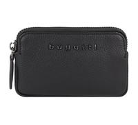 bugatti Bella Schlüsseletui aus echtem Leder, Schlüsselmäppchen mit 2 Ringen in schwarz